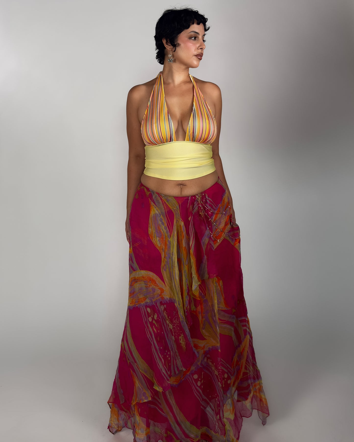 Silk Maxi Skirt - L/XL