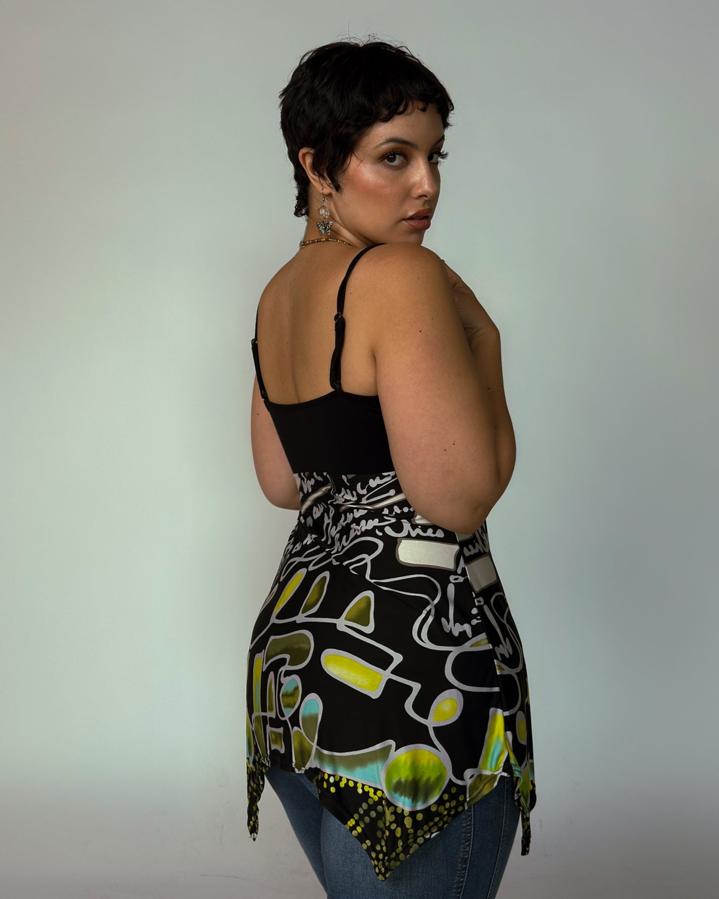 Vintage Stretch Cami Top - size M/L