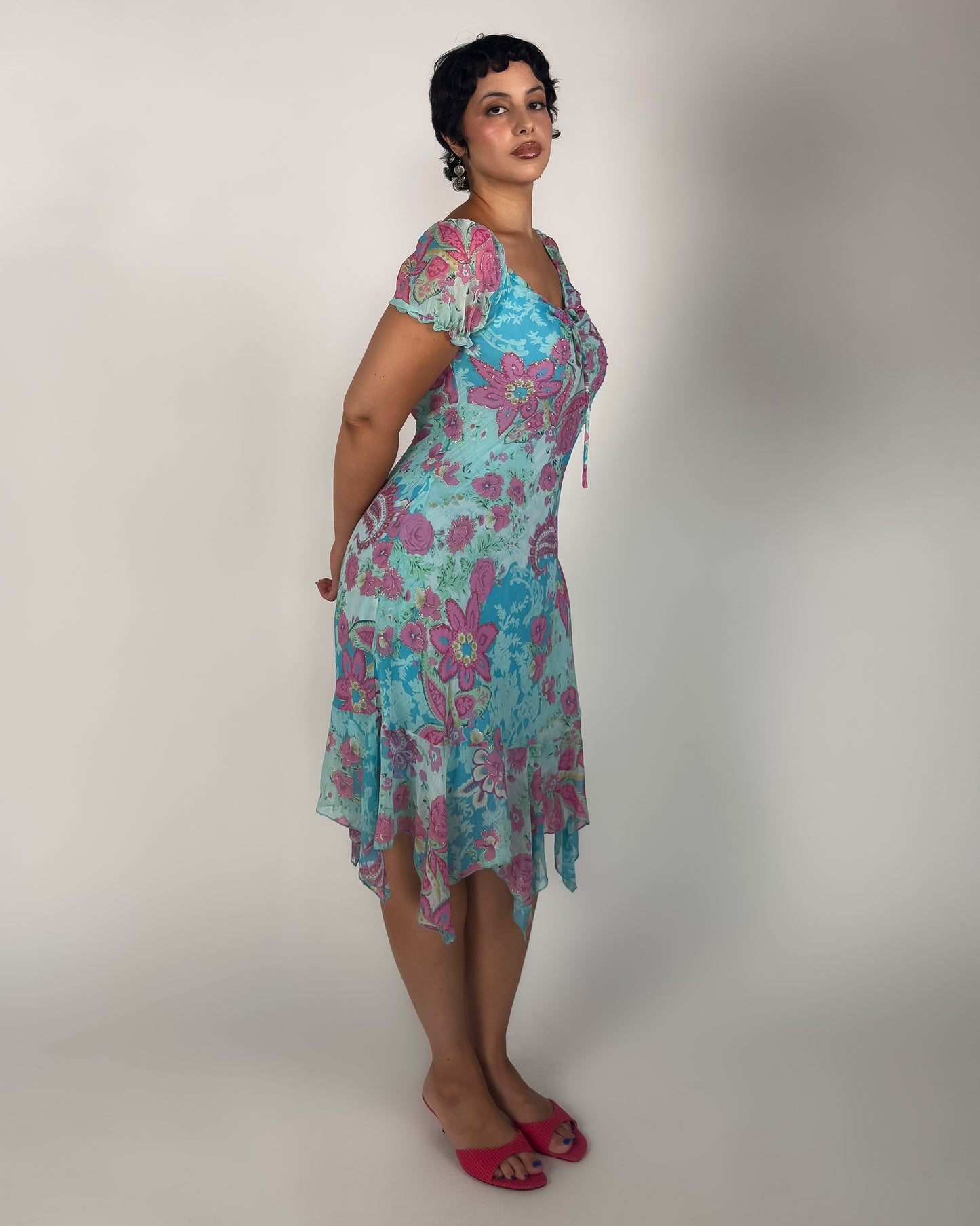 Silk Fairy Sequin Dress - M/L