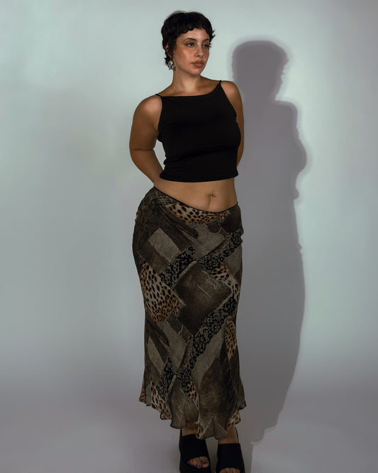 Vintage Patchwork Skirt - size