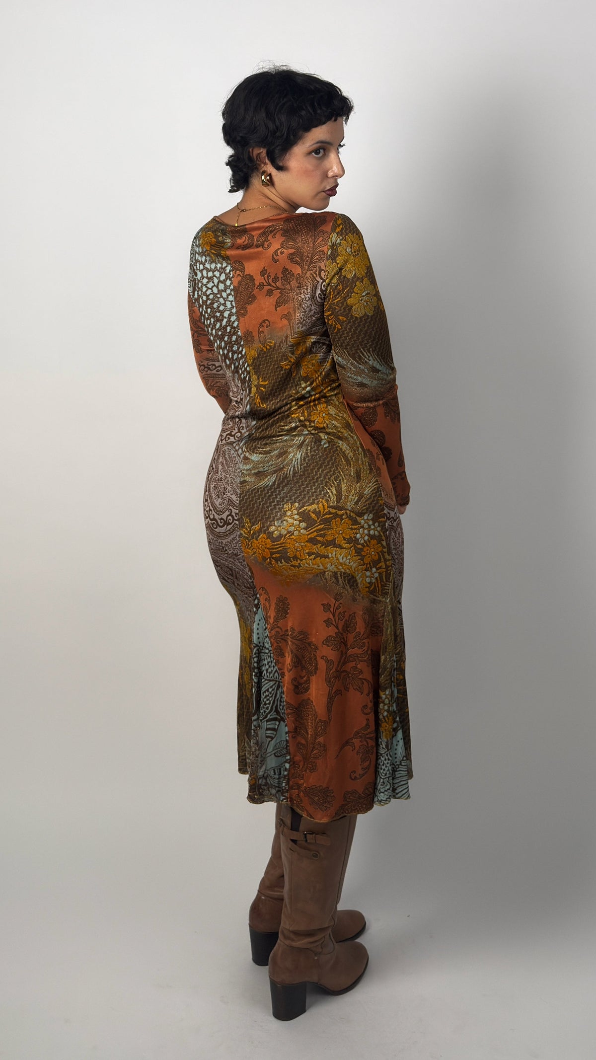 Whimsy 2000s Cavalli Stretch Dress - M/L