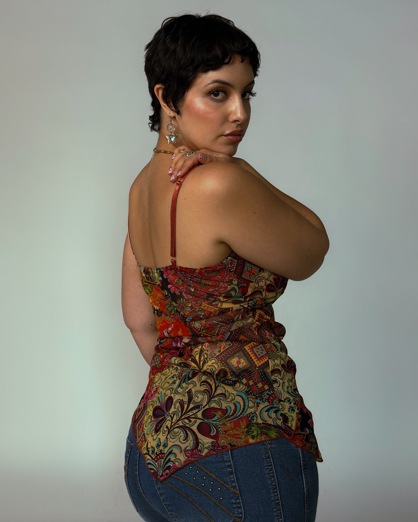 Vintage Mesh Cami Top - size M/L