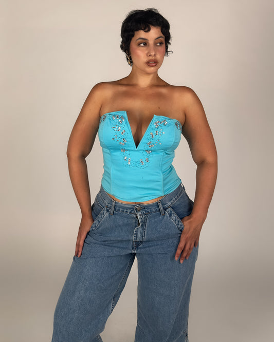 Beaded Corset Top - M