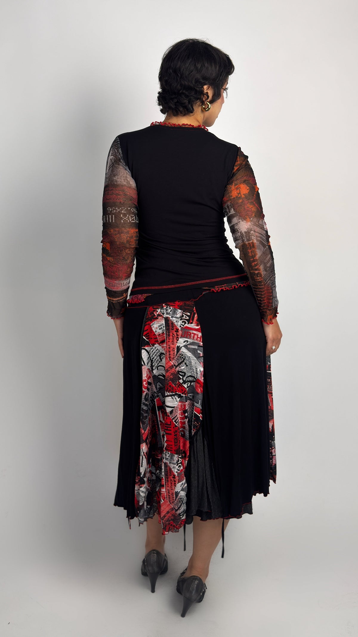 French Vintage Stretch Matching Set - M/L