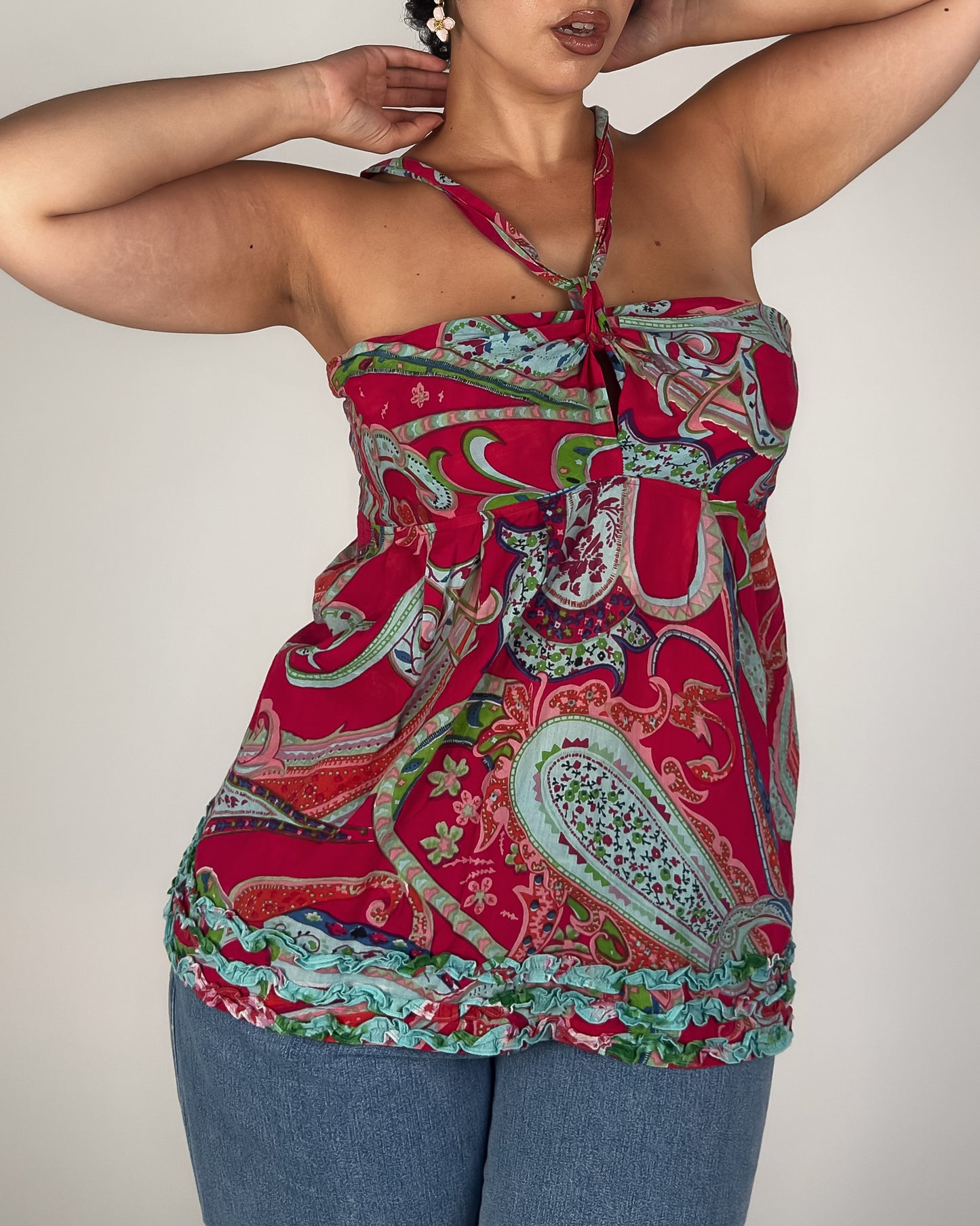 Paisley Halter Top - L/XL