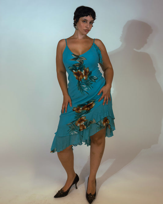 Vintage Spanish Midi Dress - size M/L
