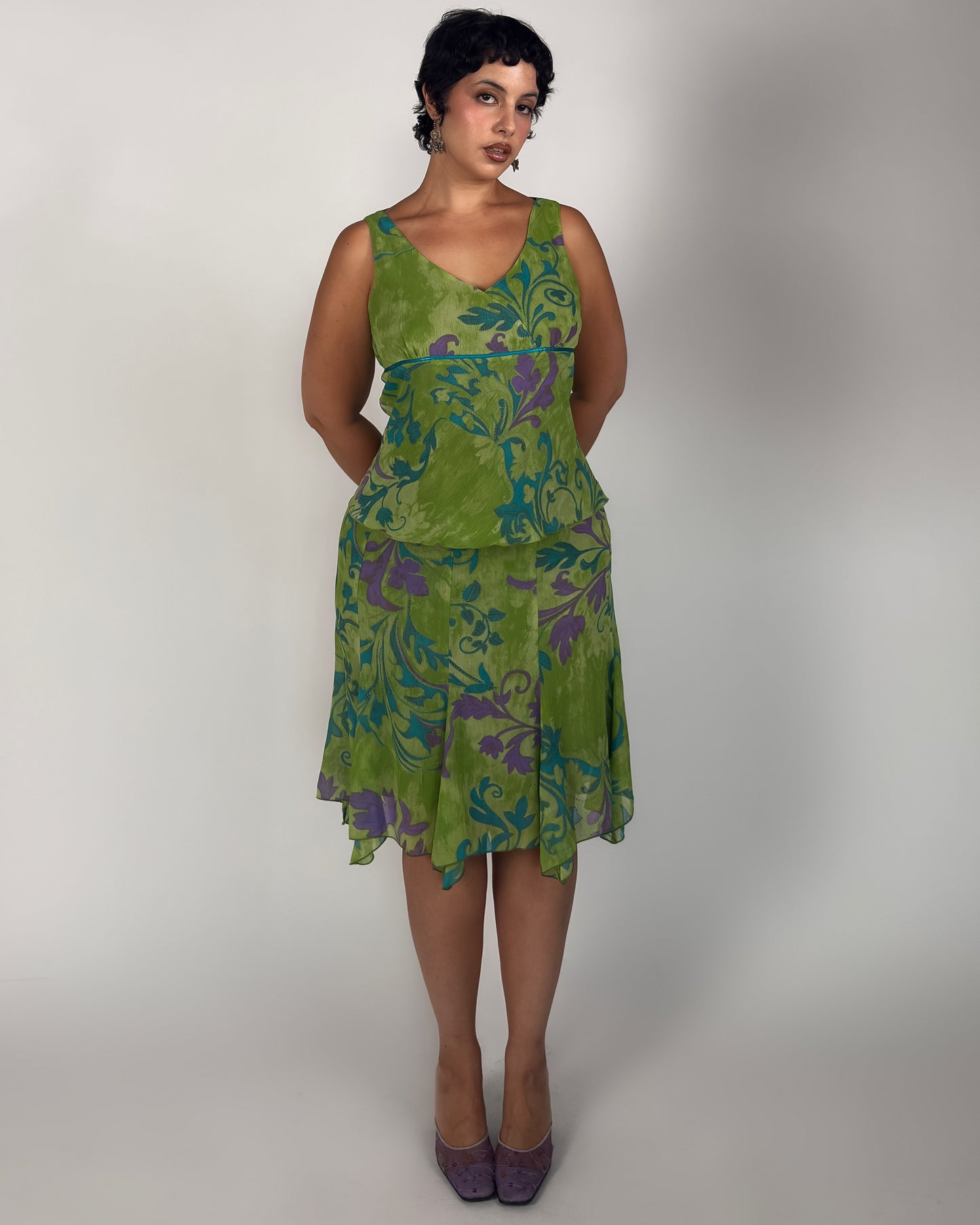 Silk Skirt Set - size M/L