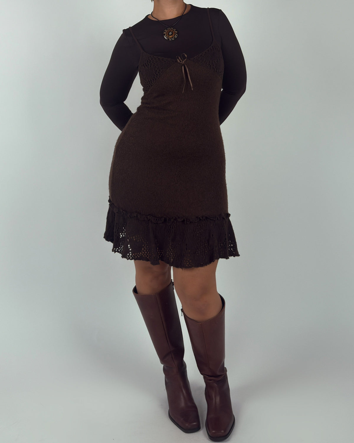 Wool Knit Slip Dress - M/L