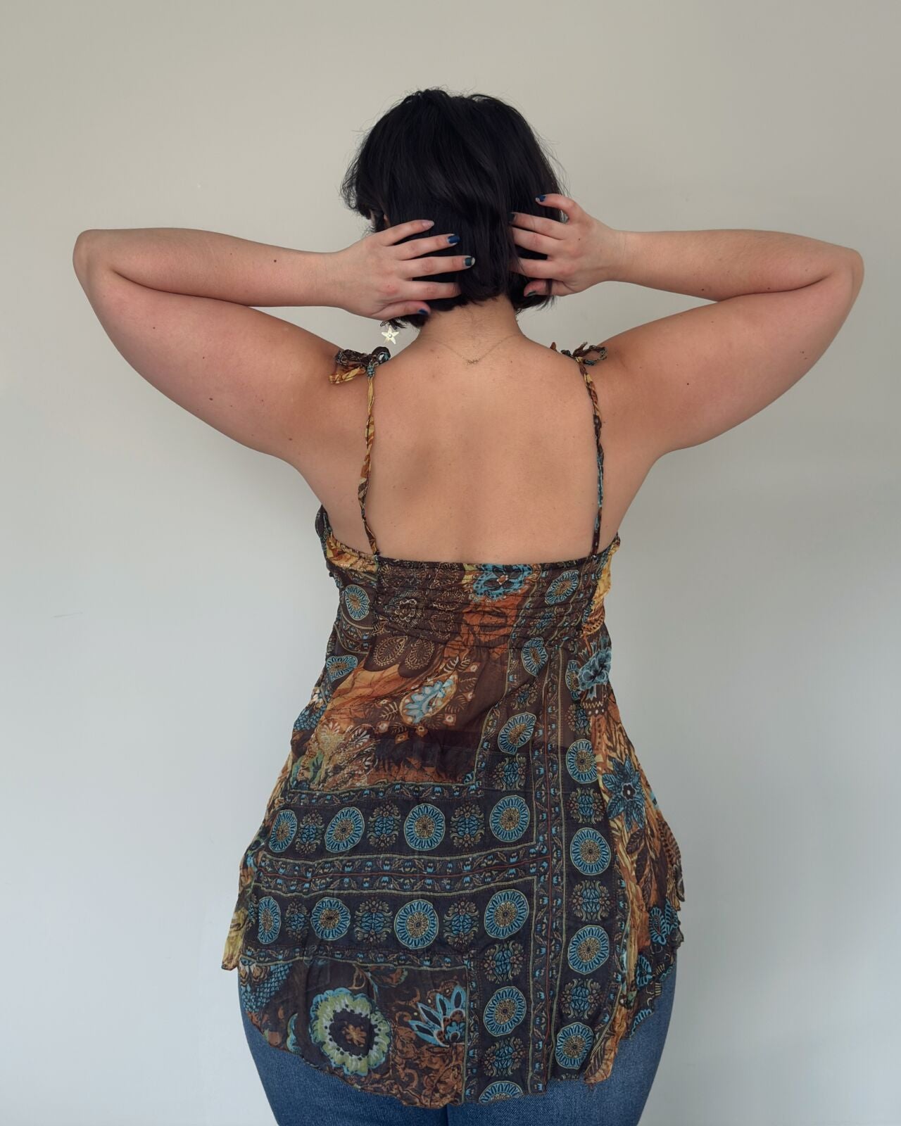 Boho Tie-Front Top