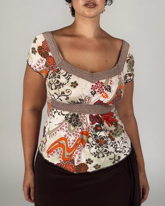 Floral Babydoll Top - M/L