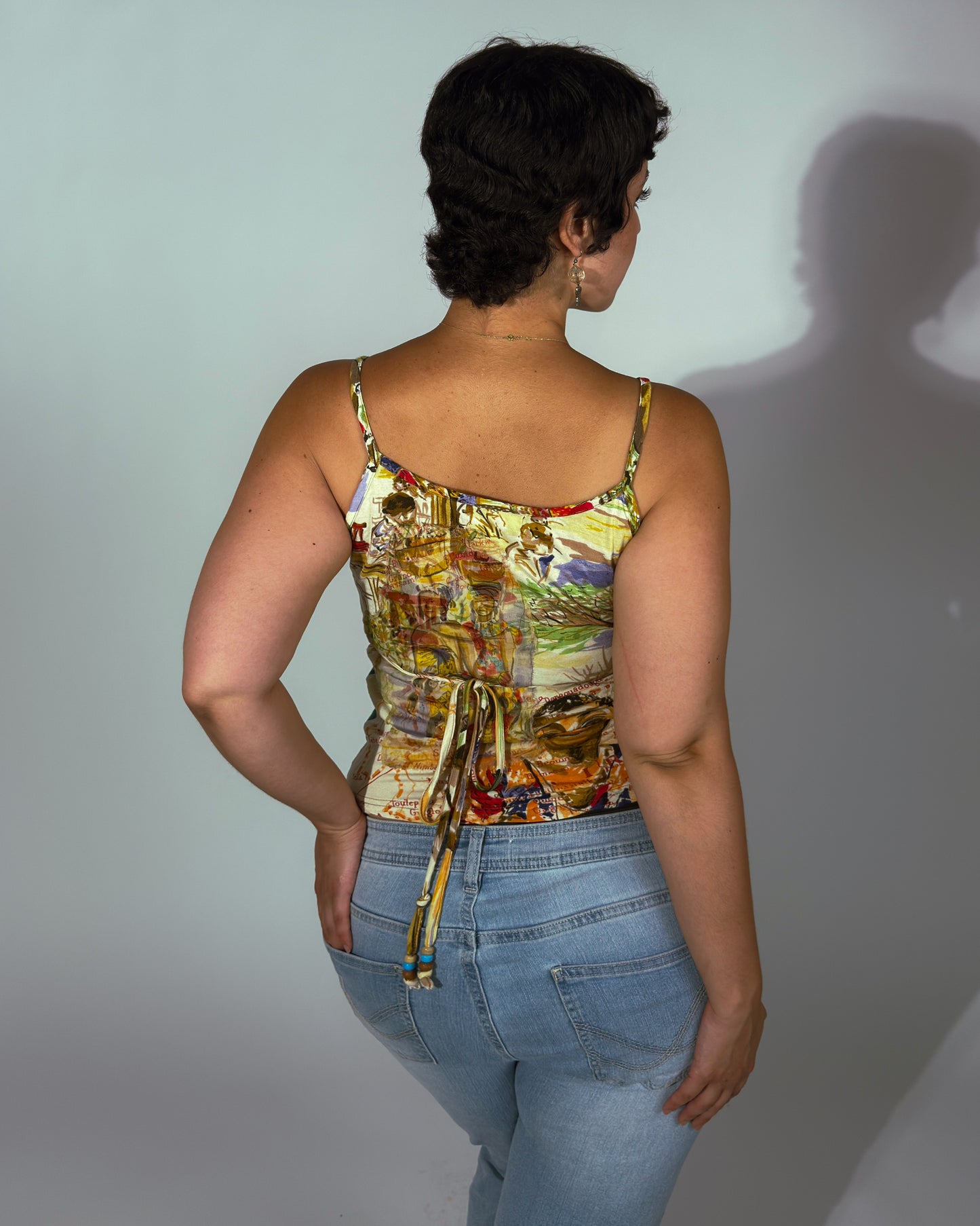 Vintage Derhy Beaded Top - size M/L