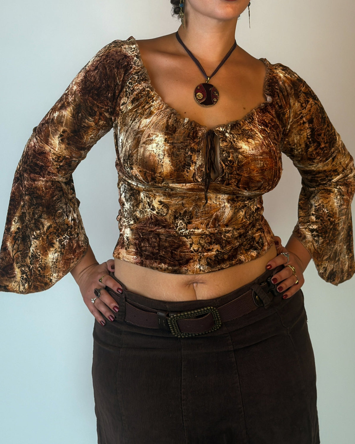 Velvet Stretch Top - M/L