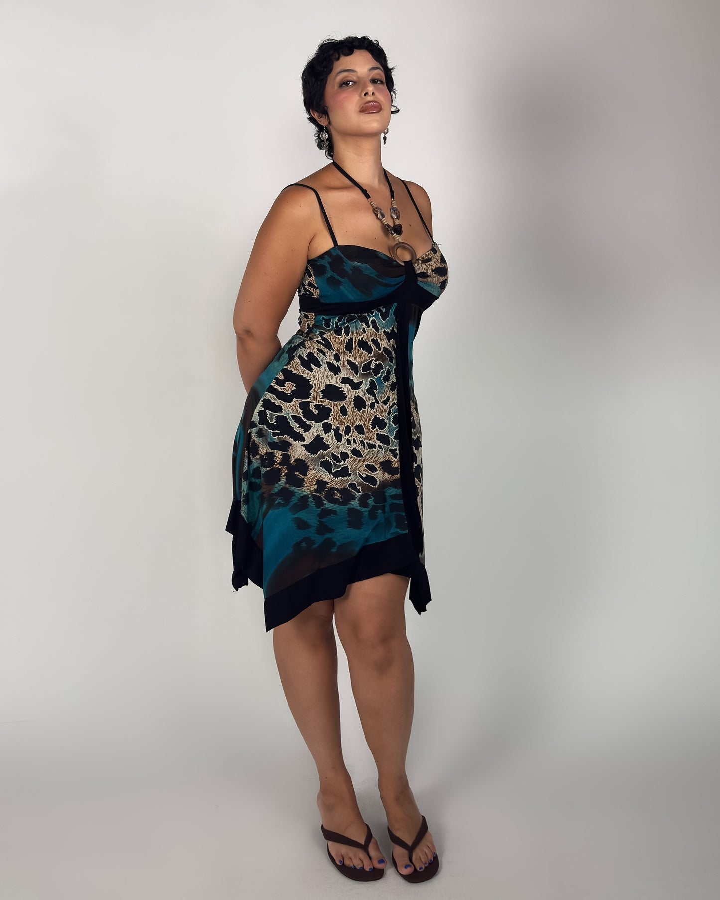 Stretch Leopard Midi - size M/L
