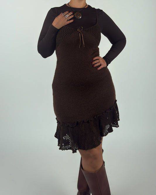 Wool Knit Slip Dress - M/L