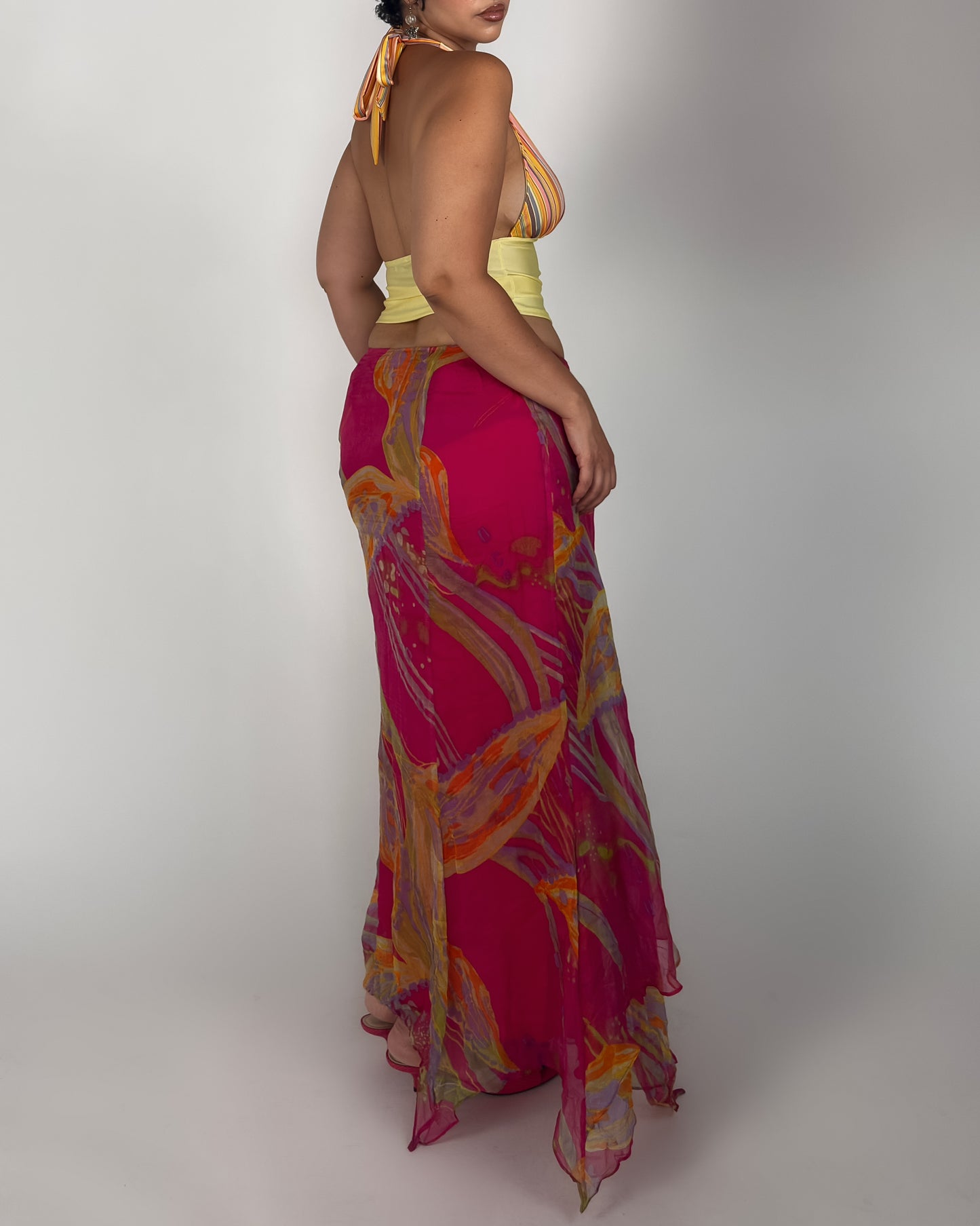 Silk Maxi Skirt - L/XL