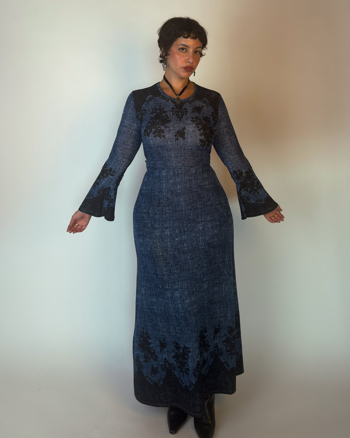 Blue Witchy Maxi Dress - M-XL