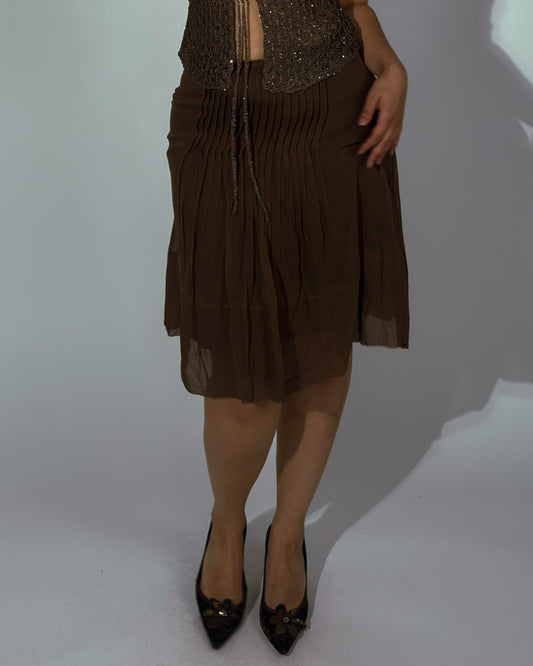Vintage Renato Nucci Silk Skirt - size M/L