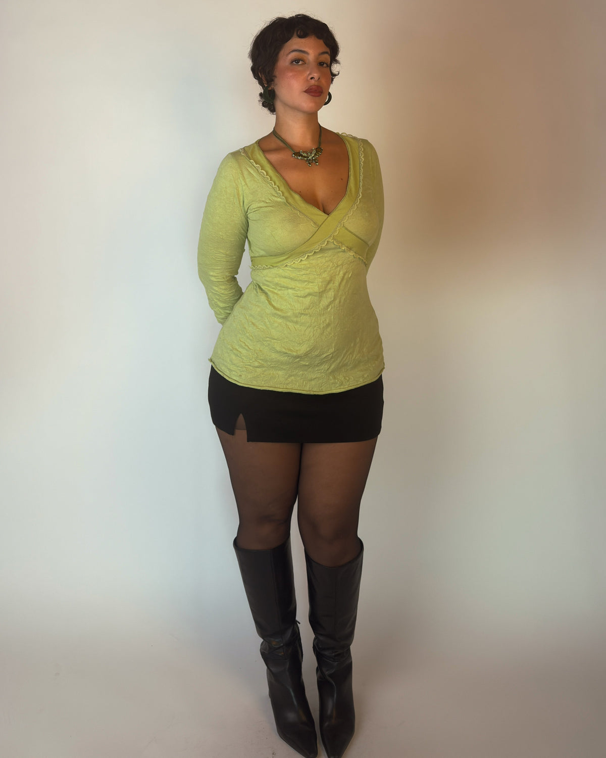 Lime Green Top - M/L