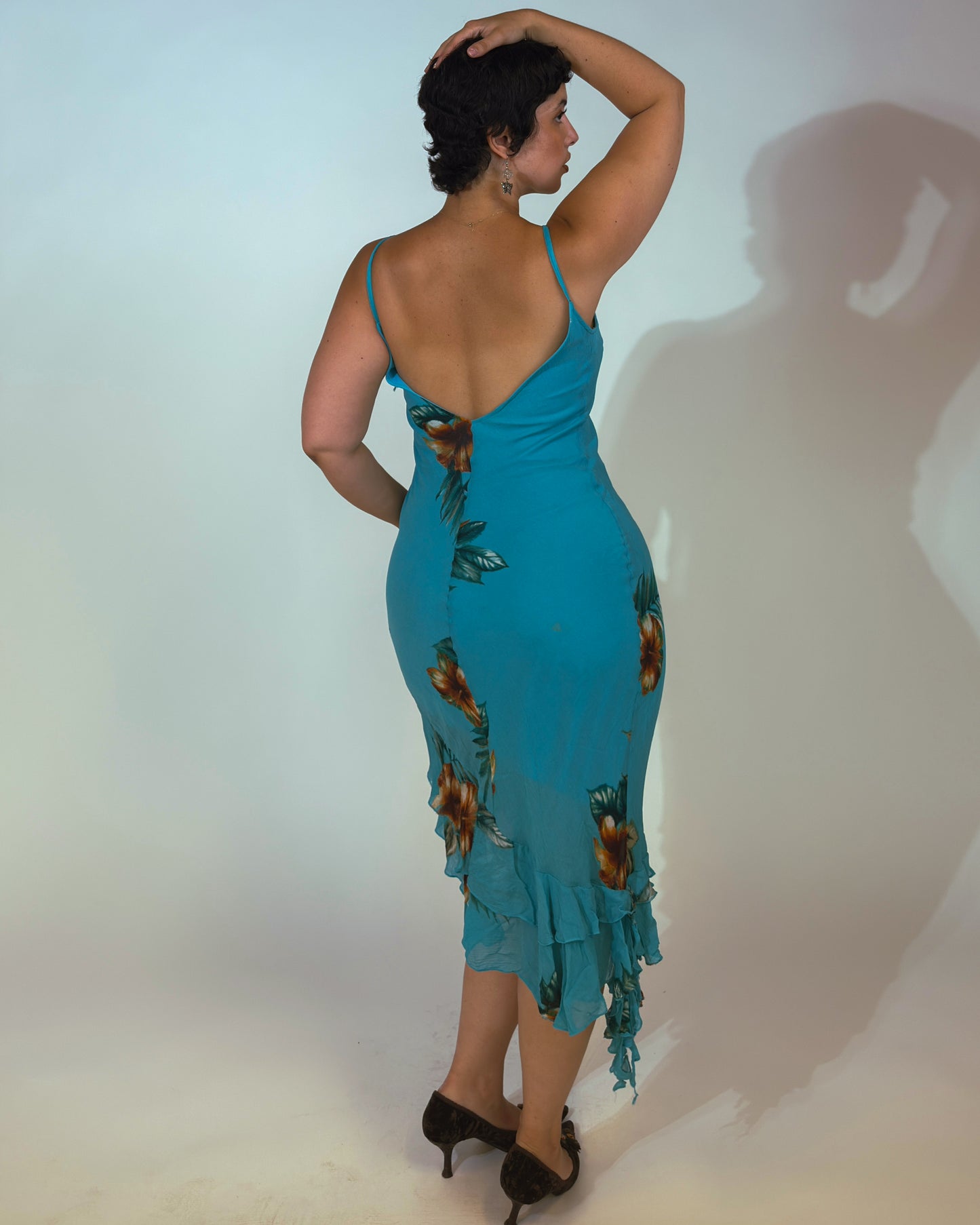 Vintage Spanish Midi Dress - size M/L