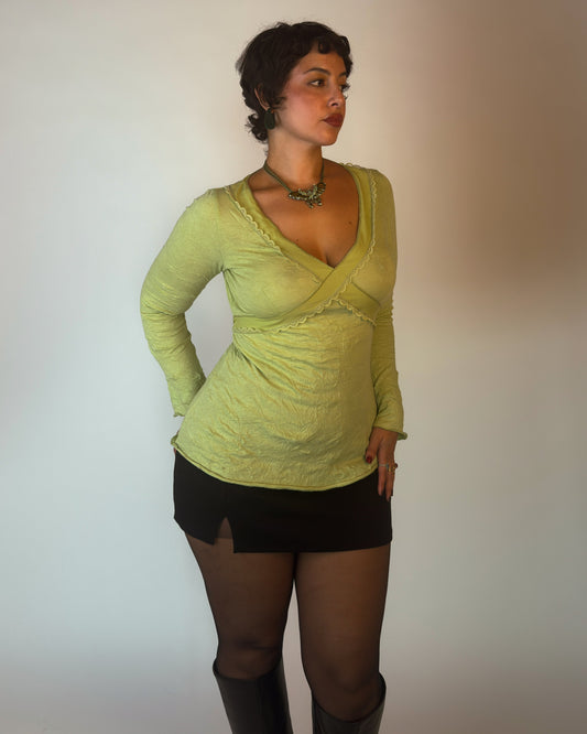 Lime Green Top - M/L