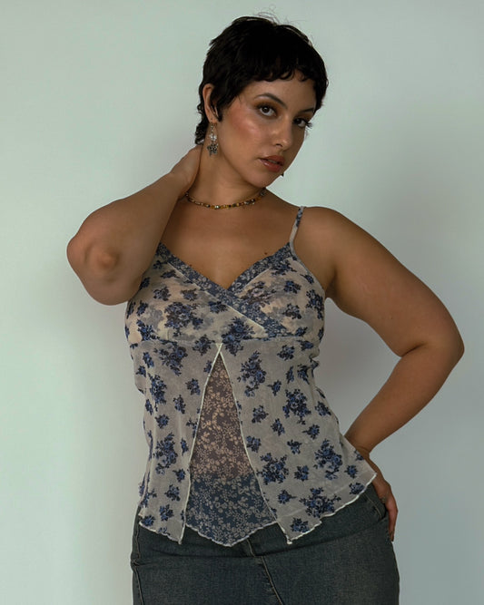 Vintage Mesh Cami Top - size M/L