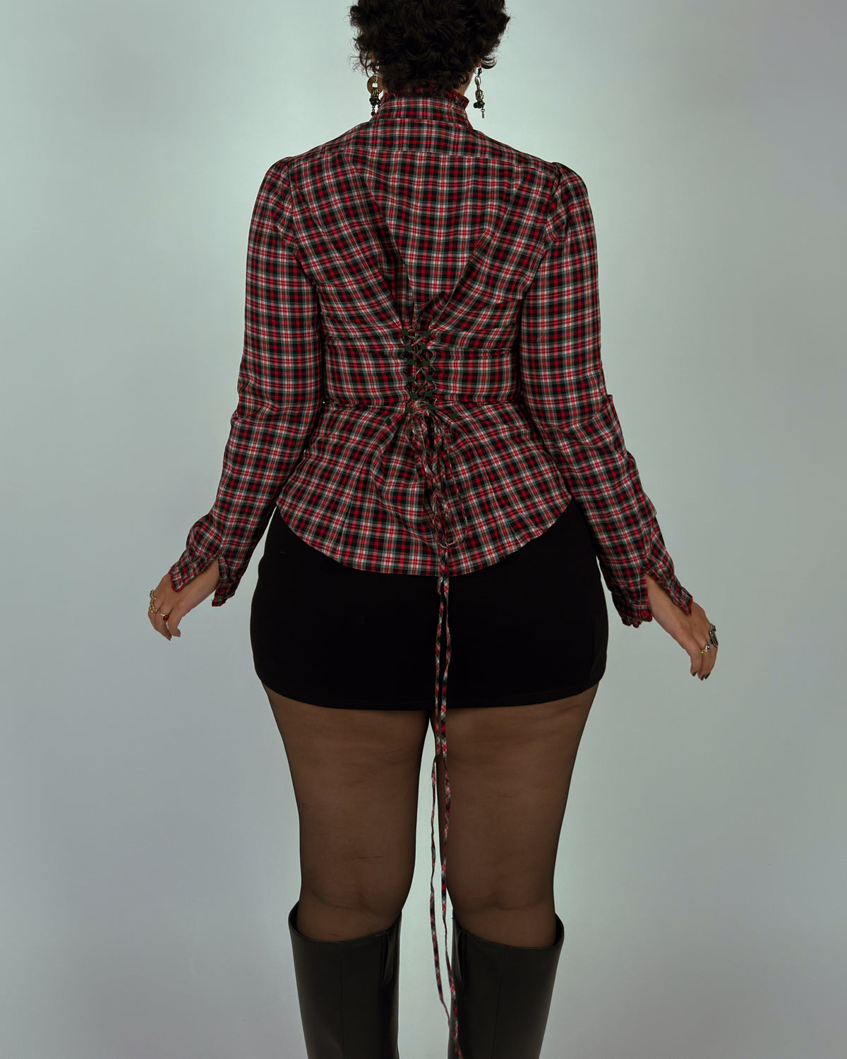 Vintage Pepe Jeans Top with Lace-Up Back - M/L