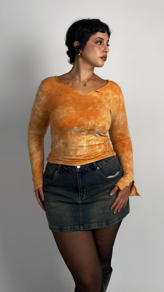 Orange Stretch Top - M/L