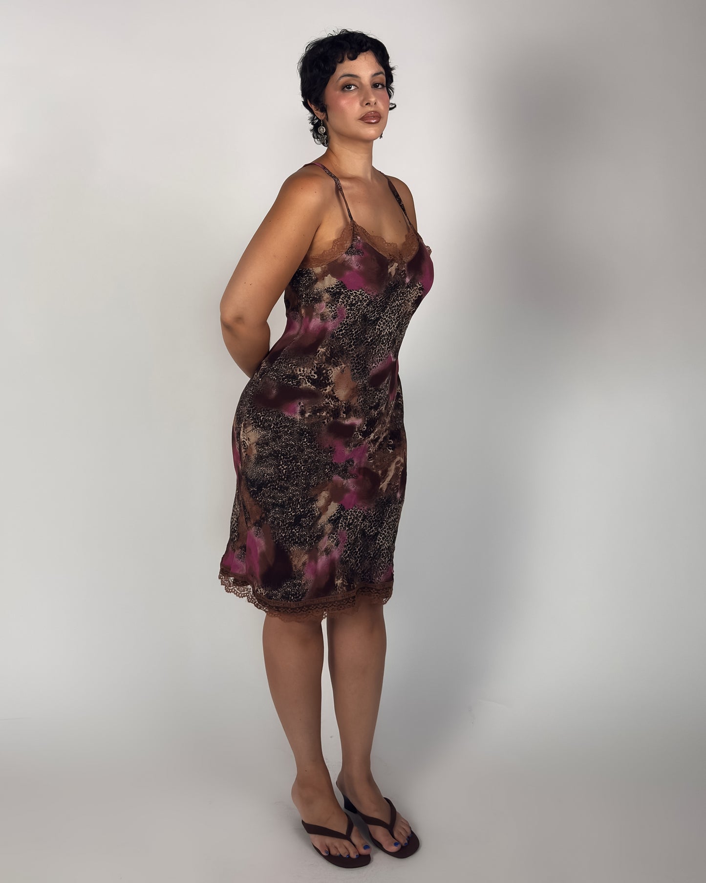 Lace Leopard Dress - L/XL