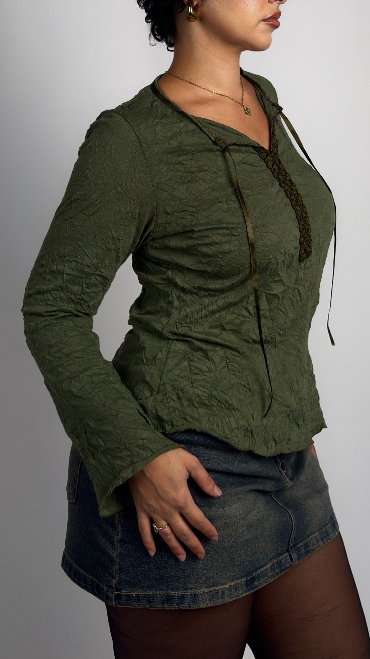 Spanish Vintage Cotton Stretch Top - M/L