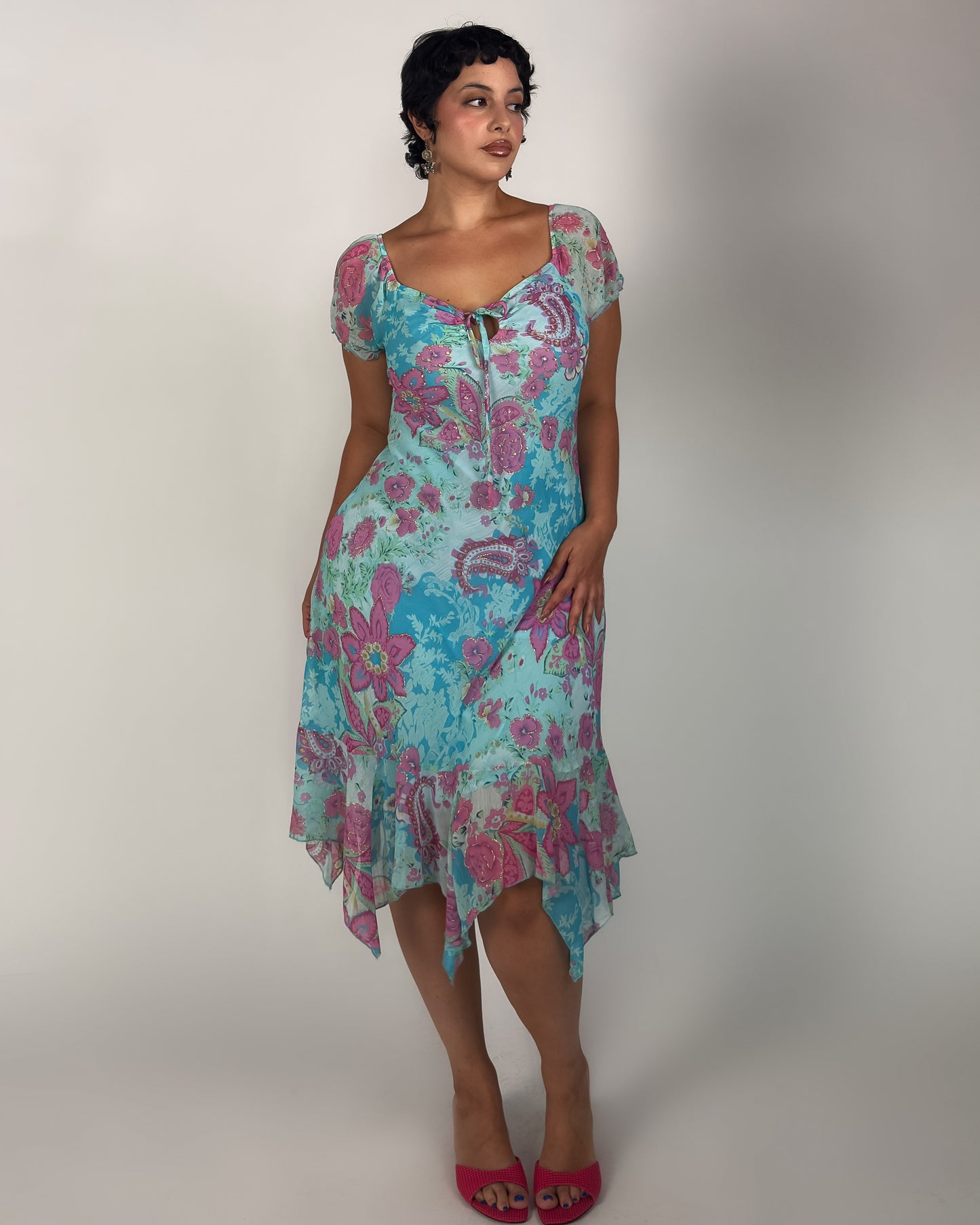 Silk Fairy Sequin Dress - M/L