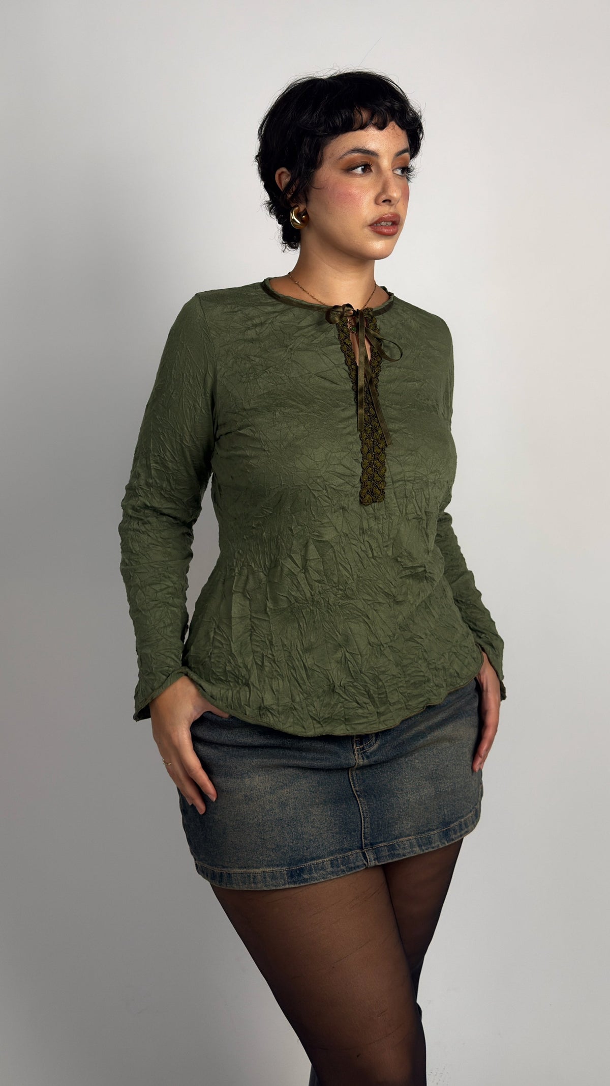Spanish Vintage Cotton Stretch Top - M/L