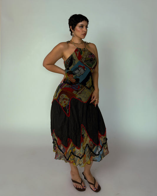 Vintage Pepe Arellano Silk Dress