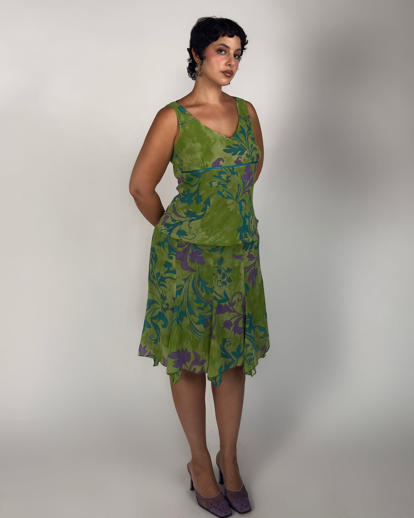 Silk Skirt Set - size M/L