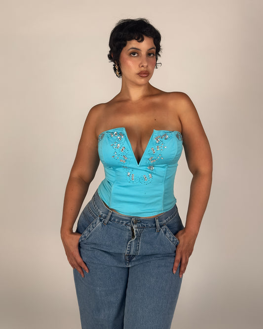 Beaded Corset Top - M
