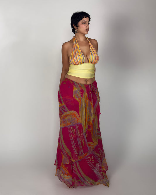 Silk Maxi Skirt - L/XL