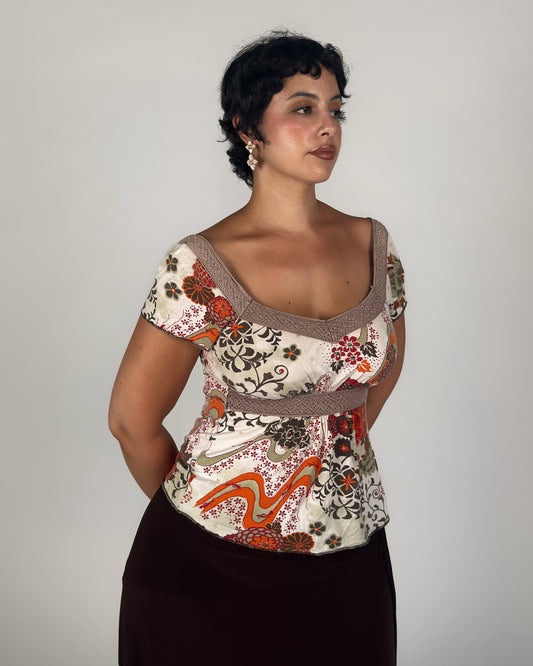 Floral Babydoll Top - M/L