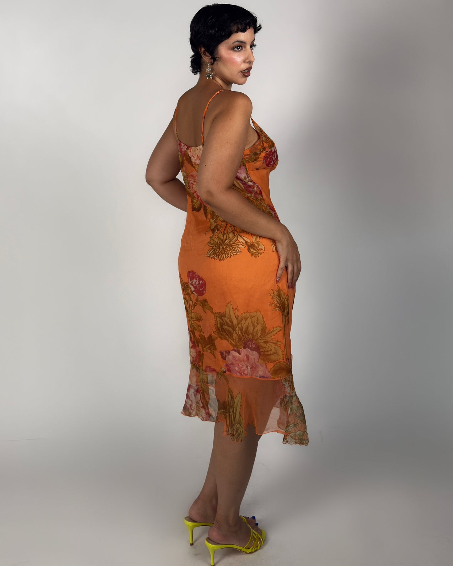 Vintage Renato Nucci Silk Dress - size L/XL