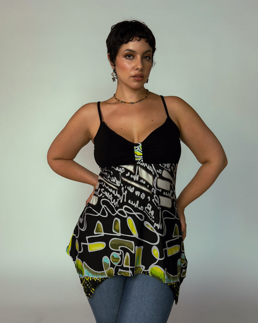 Vintage Stretch Cami Top - size M/L