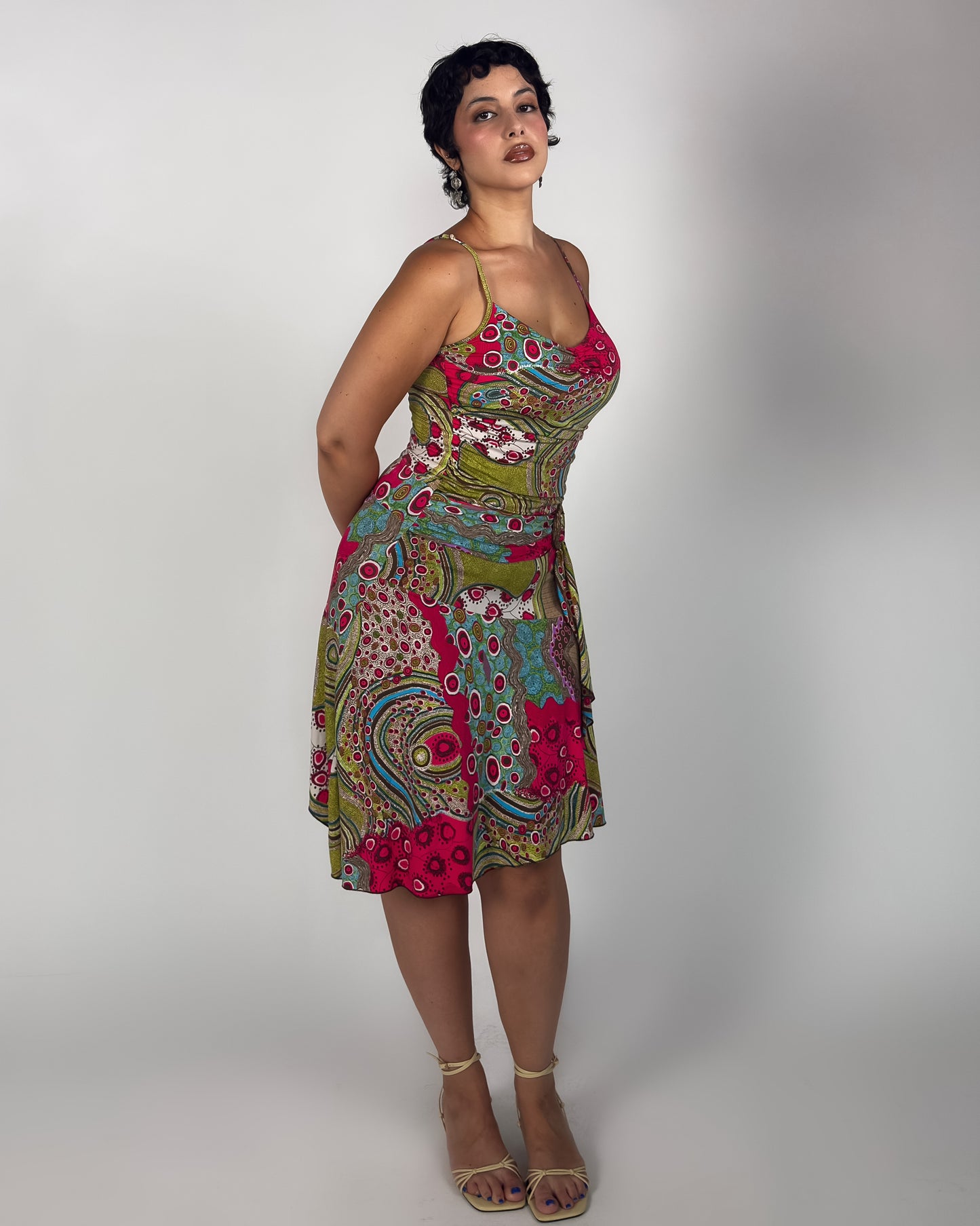 French Vintage Stretch Dress - M/L