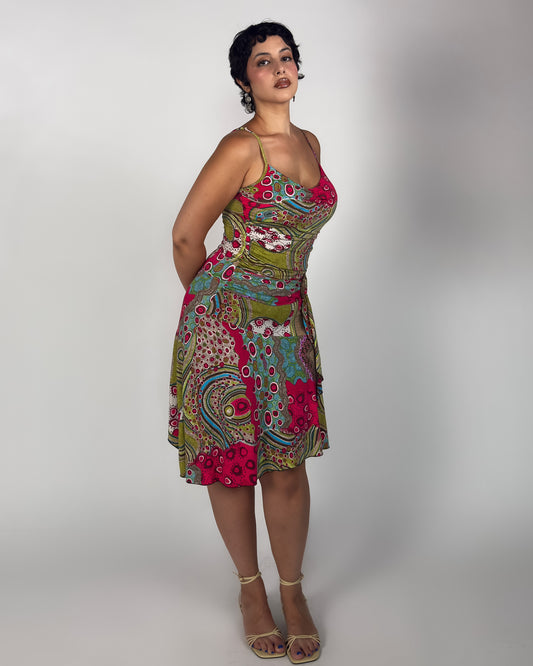 French Vintage Stretch Dress - M/L