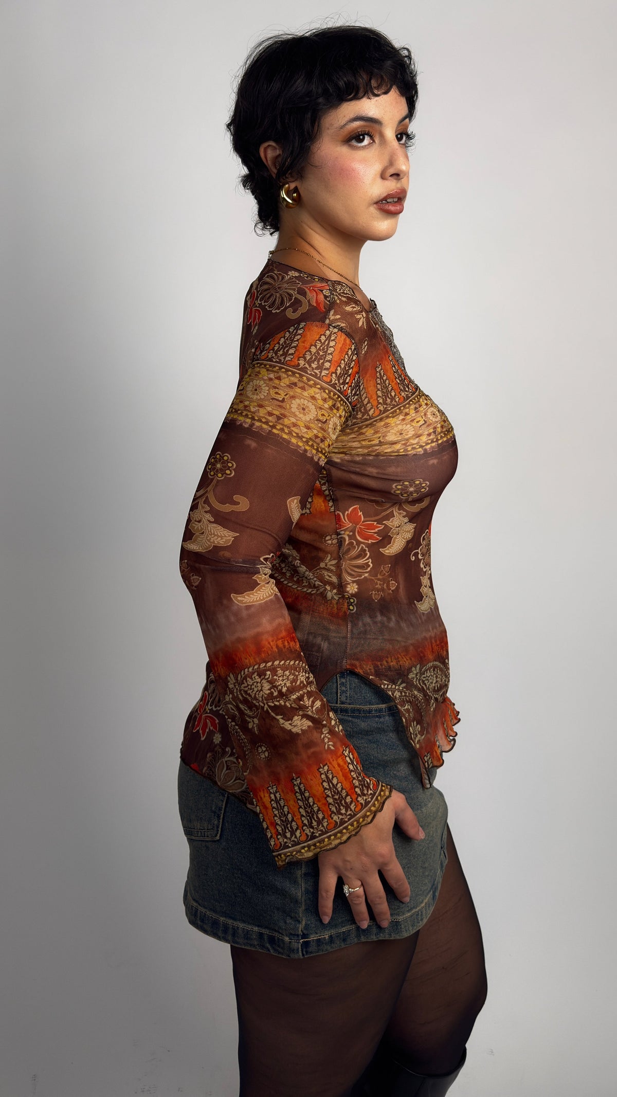 Whimsy Sheer Mesh Top - M/L