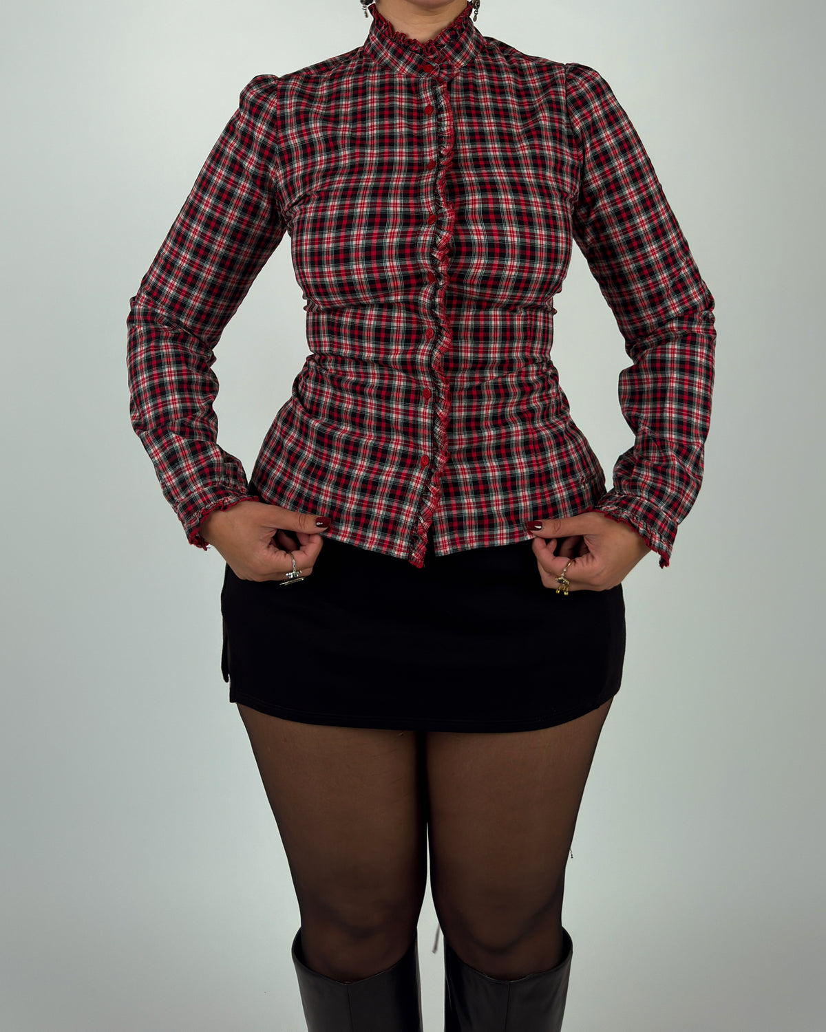 Vintage Pepe Jeans Top with Lace-Up Back - M/L