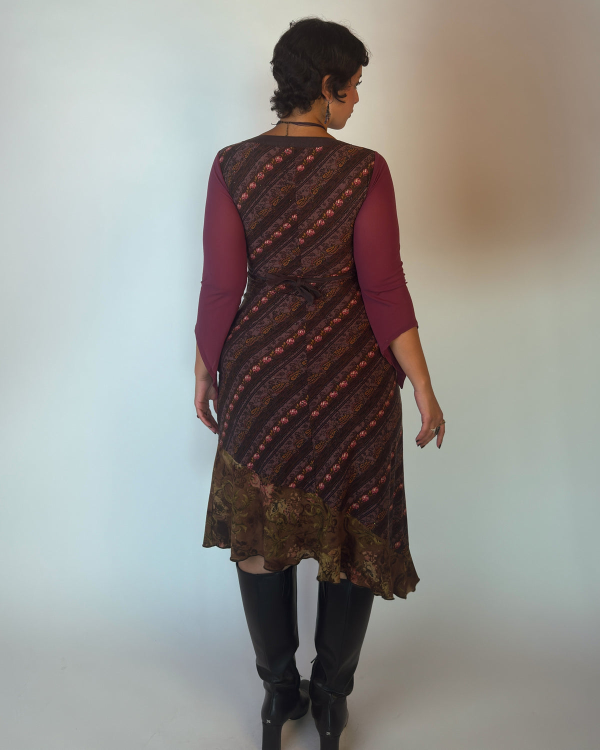 Patchwork Midi Dress - M/L