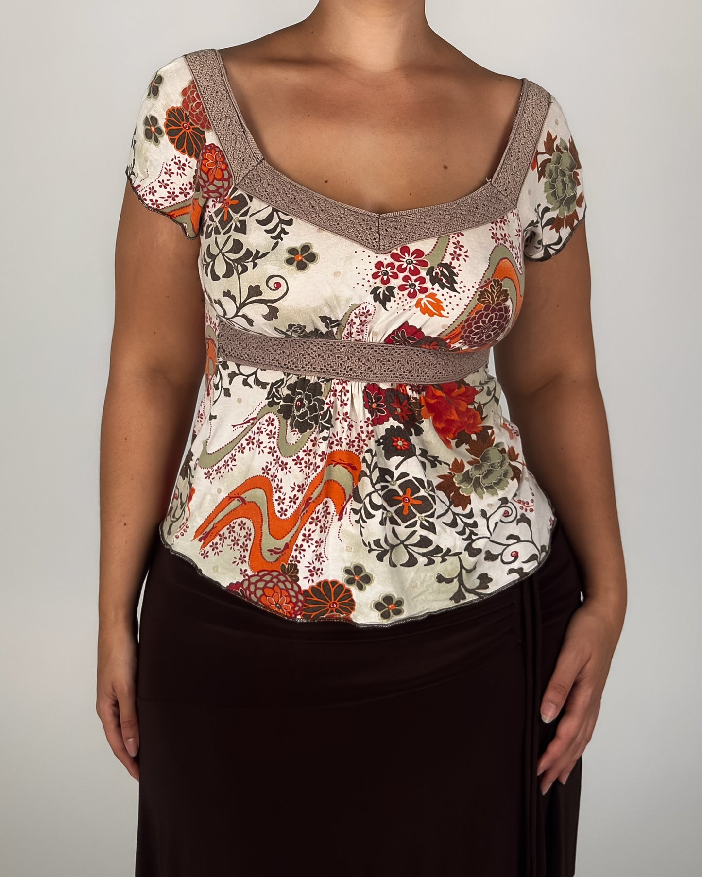 Floral Babydoll Top - M/L