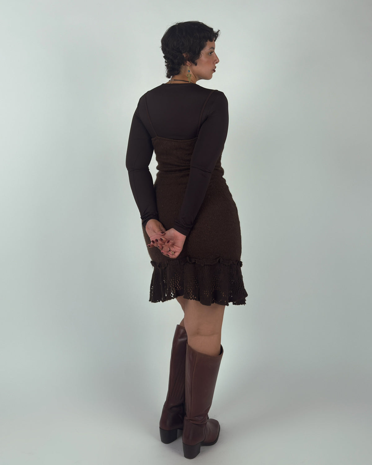 Wool Knit Slip Dress - M/L