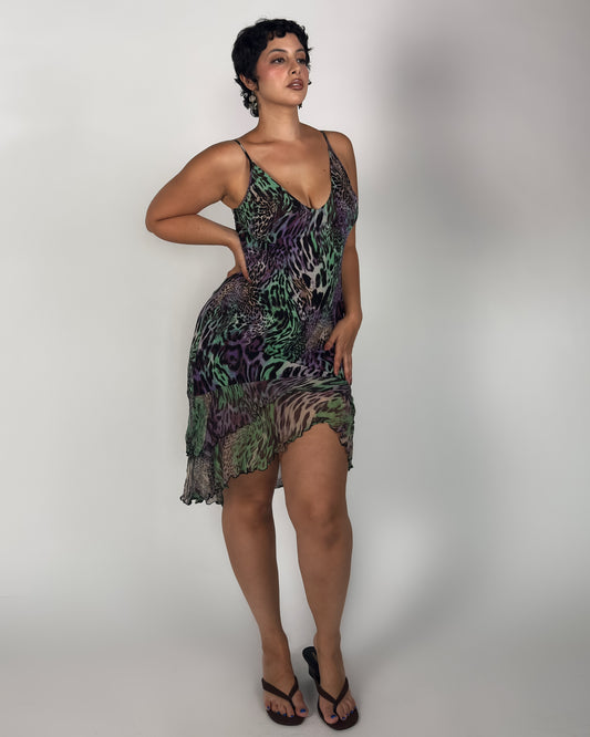 Silk Blend Stretch Dress - M-XL