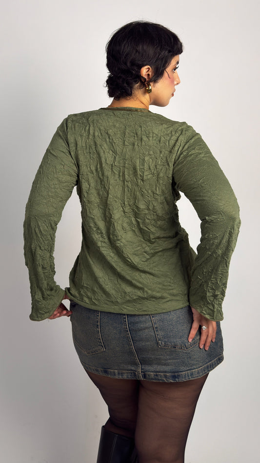 Spanish Vintage Cotton Stretch Top - M/L