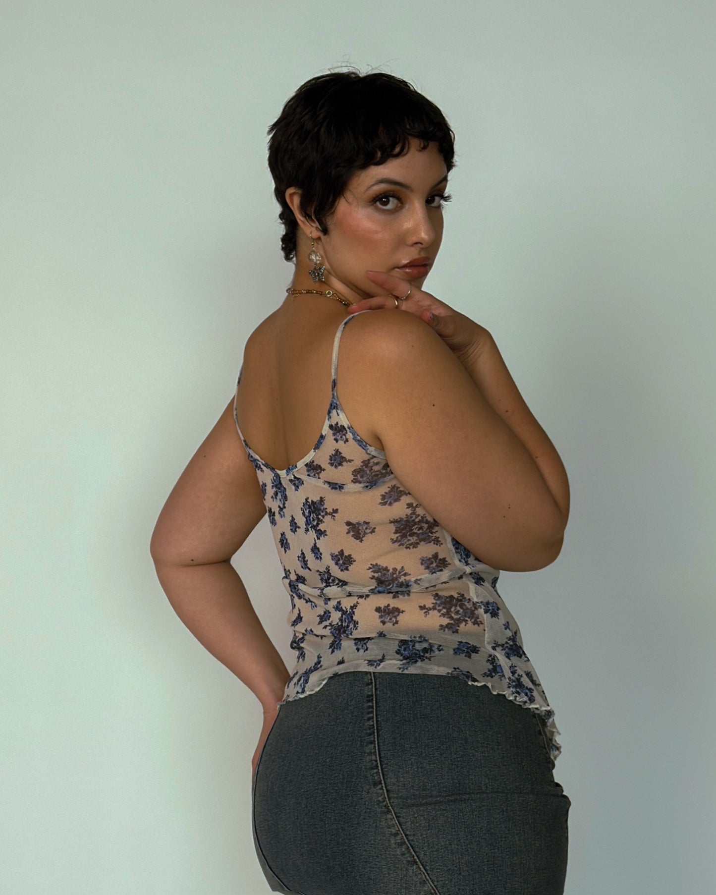Vintage Mesh Cami Top - size M/L