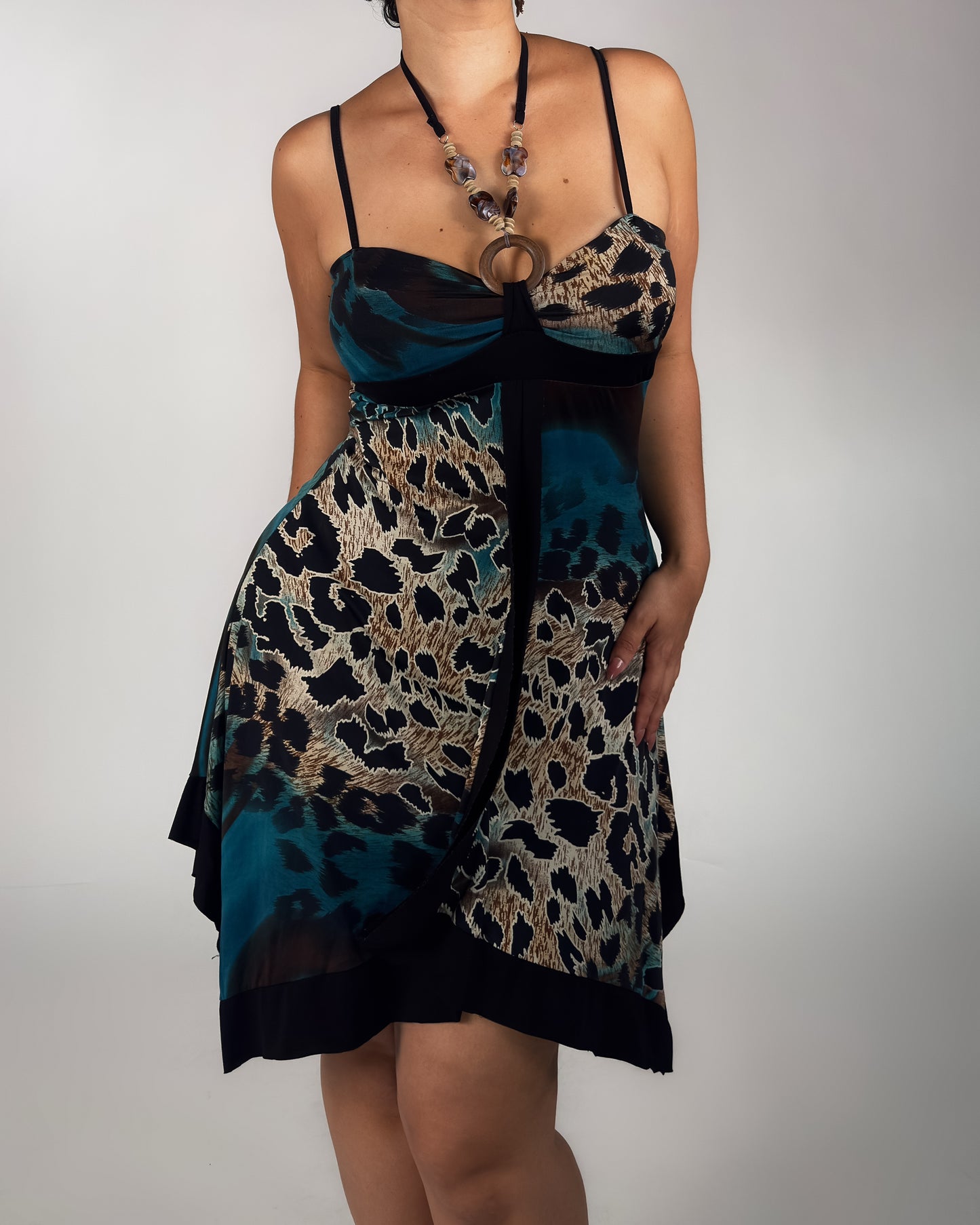 Stretch Leopard Midi - size M/L