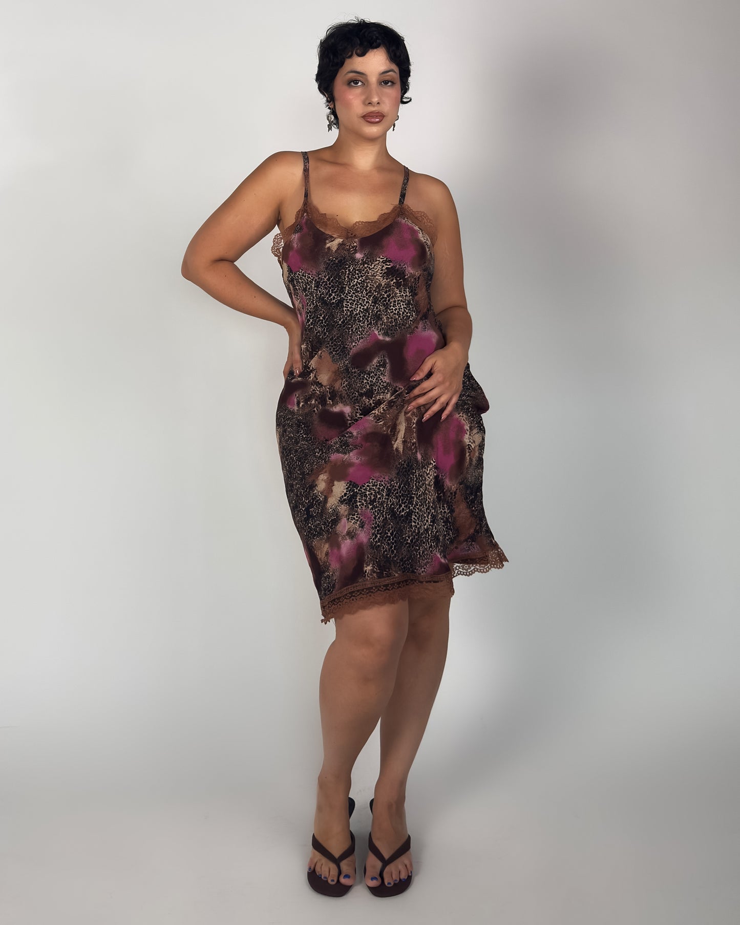 Lace Leopard Dress - L/XL